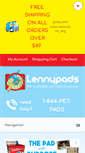 Mobile Screenshot of lennypads.com