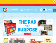 Tablet Screenshot of lennypads.com